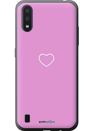 Чехол на samsung galaxy a01 a015f сердце 2 "4863t-1842-2448"
