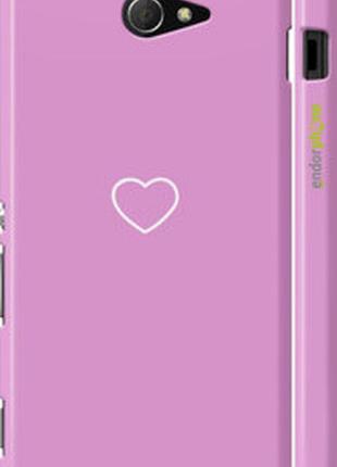 Чехол на sony xperia m2 dual d2302 сердце 2 "4863m-61-2448"
