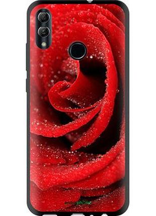 Чехол на huawei honor 10 lite красная роза "529b-1618-2448"