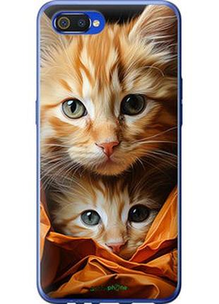 Чехол на realme c2 котики 2 "5664t-1852-2448"