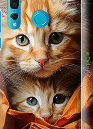 Чехол на huawei nova 4 котики 2 "5664m-1632-2448"