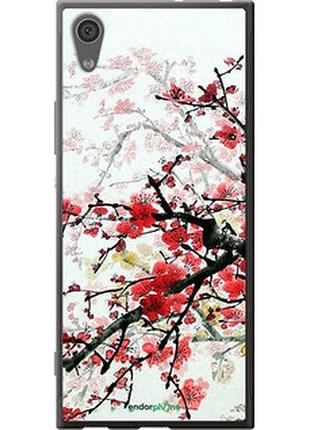 Чехол на sony xperia xa1 g3112 цветущий куст "831t-964-2448"