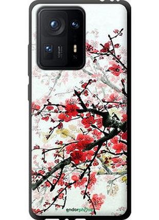 Чехол на xiaomi mix 4 цветущий куст "831b-2475-2448"