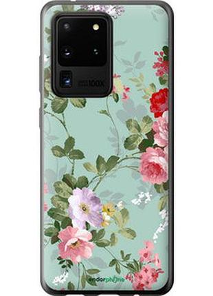 Чехол на samsung galaxy s20 ultra цветочные обои 2 "862t-1831-2448"