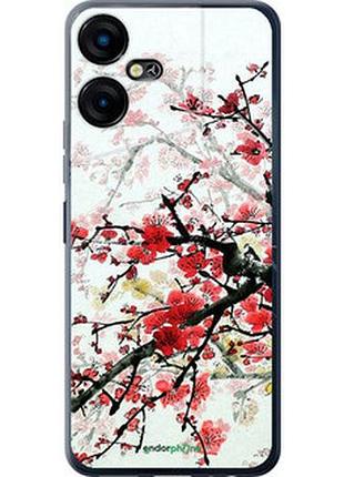 Чехол на tecno pova neo 3 цветущий куст "831u-3140-2448"