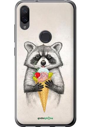 Чехол на xiaomi mi play енотик с мороженым "4602t-1644-2448"