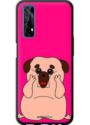 Чехол на realme 7 весёлый мопс "4908b-2081-2448"