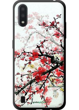 Чехол на samsung galaxy a01 a015f цветущий куст "831b-1842-2448"
