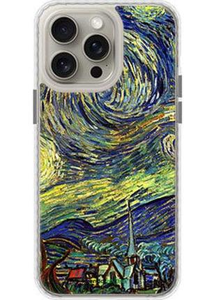 Чехол на iphone 15 pro max винсент ван гог. звёздная ночь "163pm-3098-2448"