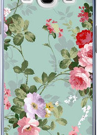 Чехол на samsung galaxy s3 duos i9300i цветочные обои 2 "862t-50-2448"