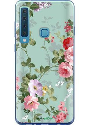 Чехол на samsung galaxy a9 (2018) цветочные обои 2 "862u-1503-2448"