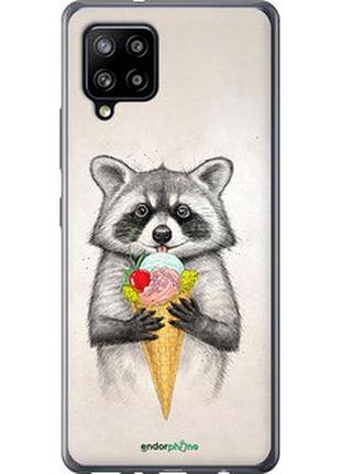 Чехол на samsung galaxy a42 a426b енотик с мороженым "4602t-2098-2448"