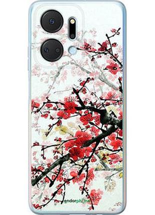 Чехол на huawei honor x7a цветущий куст "831u-2981-2448"