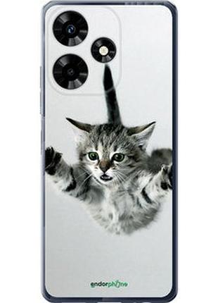Чехол на infinix hot 30 летящий котёнок "2322u-3046-2448"