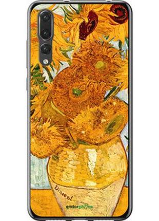 Чохол на huawei p20 pro вінсент ван гог. соняшники "162t-1470-2448"