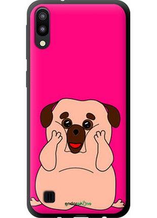 Чехол на samsung galaxy m10 весёлый мопс "4908b-1661-2448"