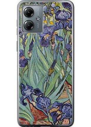 Чохол на motorola moto g14 вінсент ван гог. іриси "161u-3197-2448"