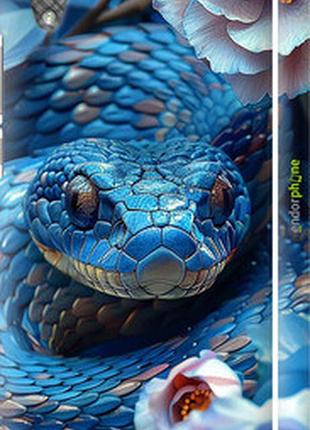 Чехол на huawei y6 ii blue snake "6079m-338-2448"