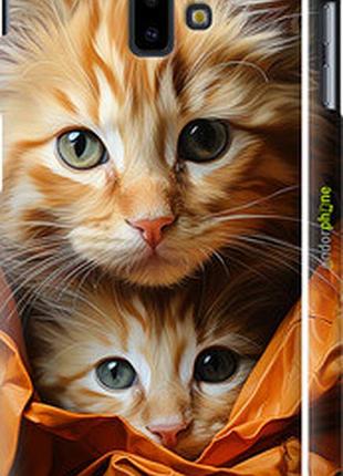 Чехол на samsung galaxy j6 plus 2018 котики 2 "5664m-1586-2448"