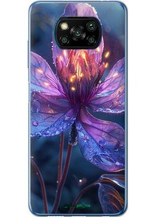 Чехол на xiaomi poco x3 pro магический цветок "6038u-2938-2448"