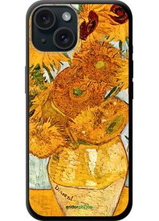 Чехол на iphone 15 винсент ван гог. подсолнухи "162b-3075-2448"