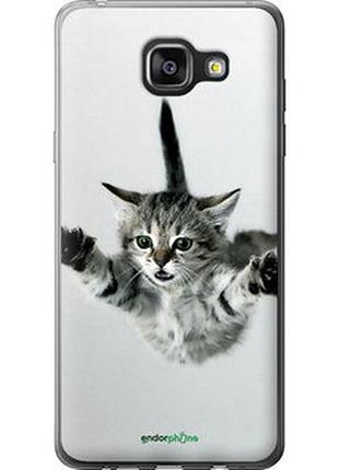 Чехол на samsung galaxy a5 (2016) a510f летящий котёнок "2322u-158-2448"
