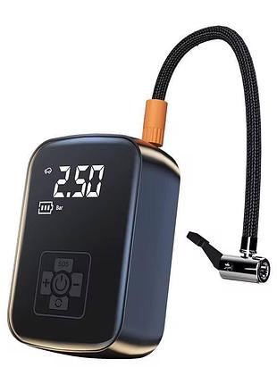 Бездротовий компресор 150 psi 12v 3600 mah led для авто, мото, вело, м’ячів і виробів