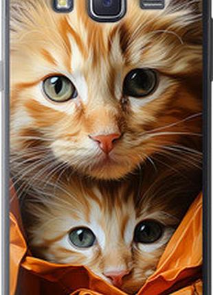 Чехол на samsung galaxy j5 (2015) j500h котики 2 "5664t-100-2448"