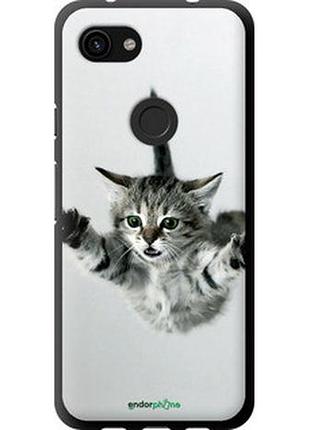 Чехол на google pixel 3a летящий котёнок "2322b-1700-2448"
