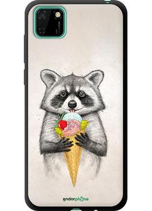 Чехол на huawei y5p енотик с мороженым "4602b-1936-2448"