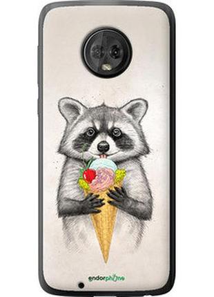 Чехол на motorola moto g6 енотик с мороженым "4602u-982-2448"