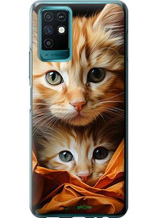 Чохол на infinix note 10 котики 2 "5664u-2763-2448"