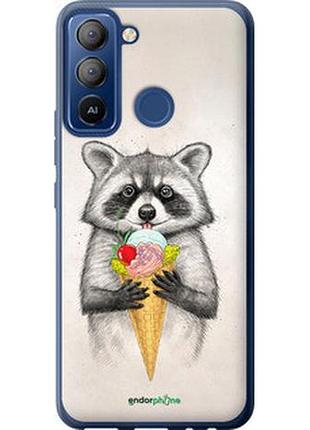 Чехол на tecno pop 5 lte bd4 енотик с мороженым "4602u-2639-2448"