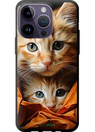 Чехол на iphone 14 pro max котики 2 "5664b-2667-2448"