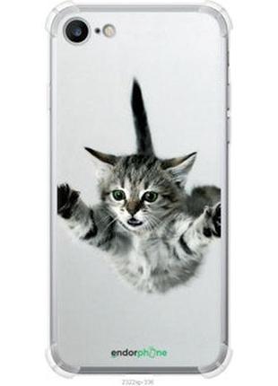 Чехол на iphone se 2020 летящий котёнок "2322sp-2013-2448"
