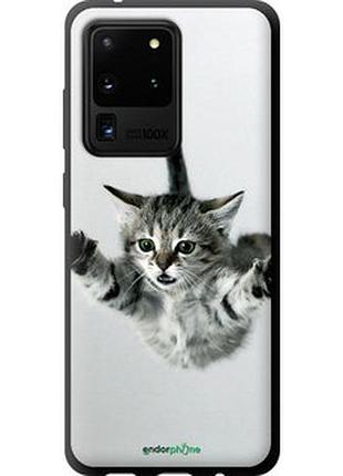 Чехол на samsung galaxy s20 ultra летящий котёнок "2322b-1831-2448"