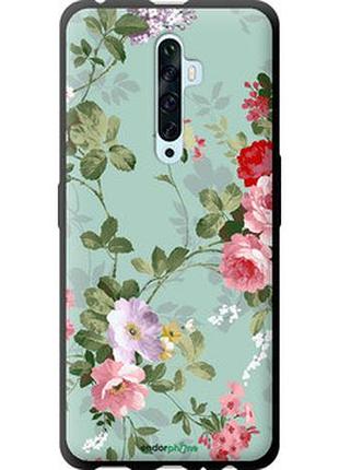 Чехол на oppo reno 2z цветочные обои 2 "862b-1867-2448"