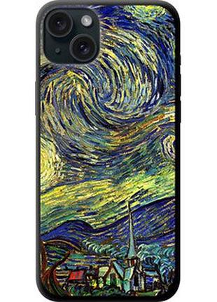 Чехол на iphone 15 plus винсент ван гог. звёздная ночь "163b-3097-2448"