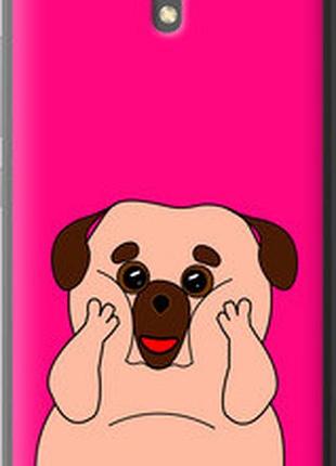 Чехол на xiaomi redmi note 2 весёлый мопс "4908t-96-2448"