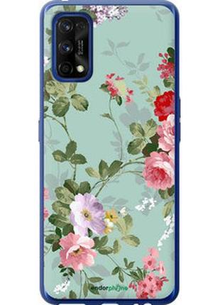 Чехол на realme 7 pro цветочные обои 2 "862u-2082-2448"
