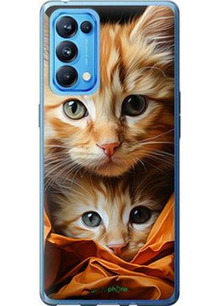 Чехол на oppo reno5 pro котики 2 "5664u-2239-2448"