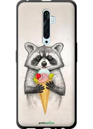 Чехол на oppo reno 2z енотик с мороженым "4602b-1867-2448"