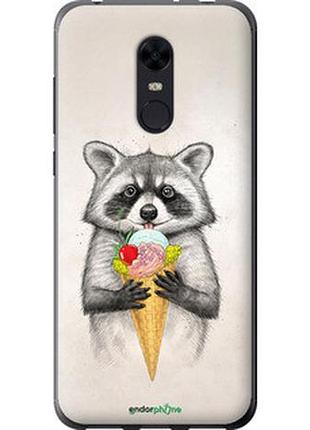 Чохол на xiaomi redmi 5 plus єнотик з морозивом "4602u-1347-2448"