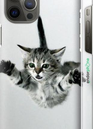 Чехол на iphone 12 pro max летящий котёнок "2322m-2054-2448"