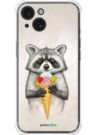 Чехол на iphone 15 енотик с мороженым "4602sp-3075-2448"