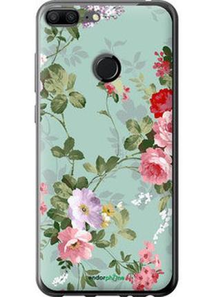Чехол на huawei honor 9 lite цветочные обои 2 "862t-1359-2448"