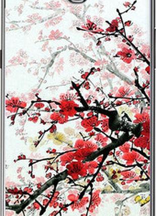 Чехол на samsung galaxy note 2 n7100 цветущий куст "831t-17-2448"