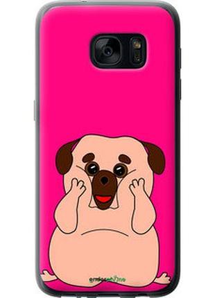 Чохол на samsung galaxy s7 g930f веселий мопс "4908u-106-2448"