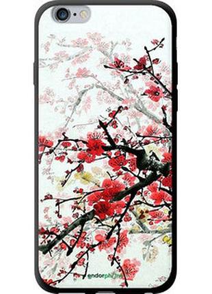 Чехол на iphone 6s plus цветущий куст "831b-91-2448"