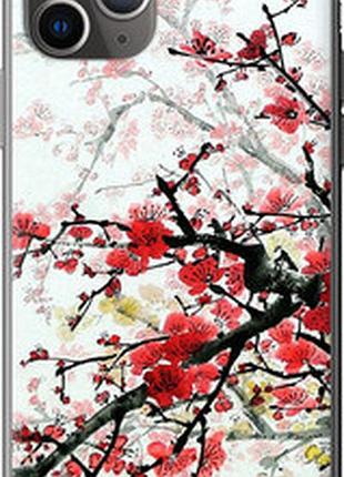 Чехол на iphone 11 pro max цветущий куст "831t-1723-2448"